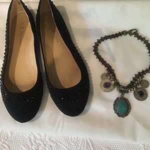 Black Ballet Flats